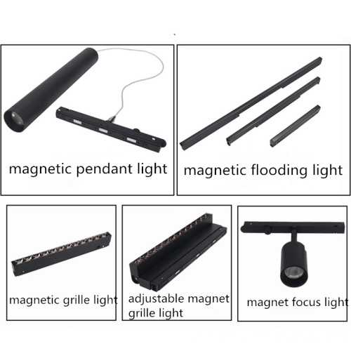 DC 48V Magnetic Rail Aluminium Trimless Profile